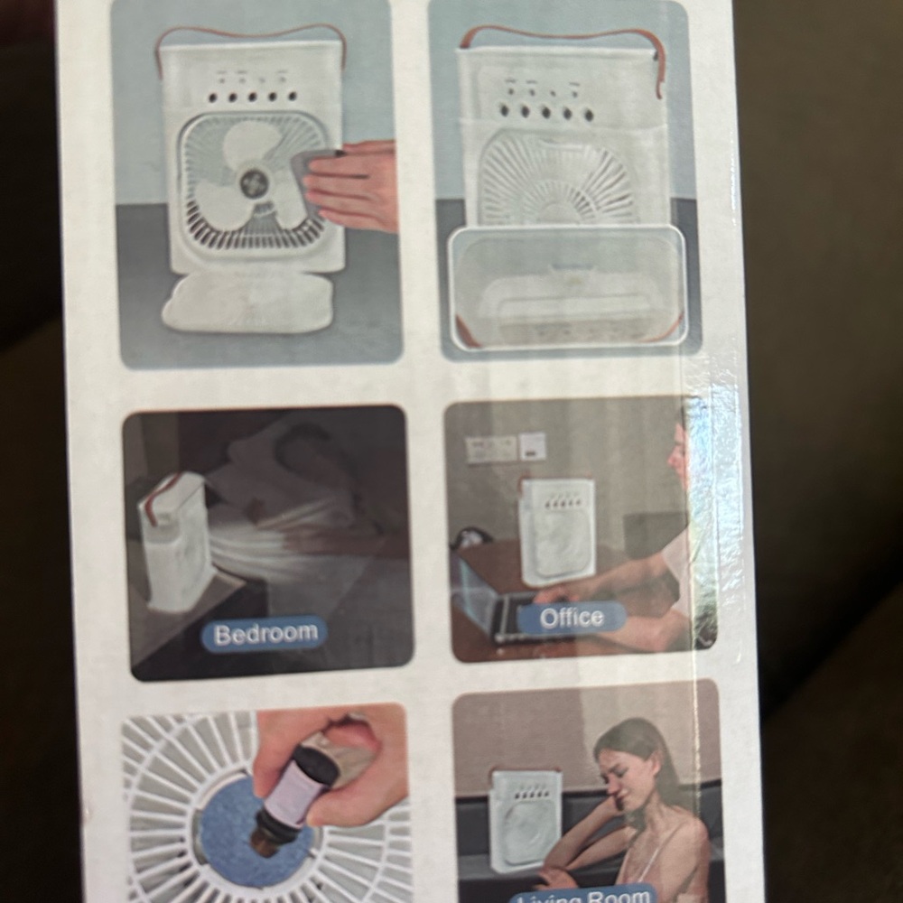 Portable White Fan with Handle